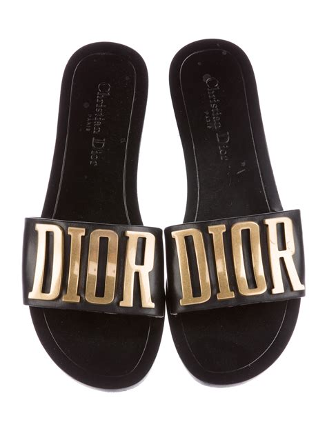 fend dior slides|Dior flat sandals for women.